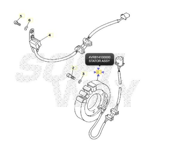 TOURMAX – Estátor TOURMAX - Yamaha XV650