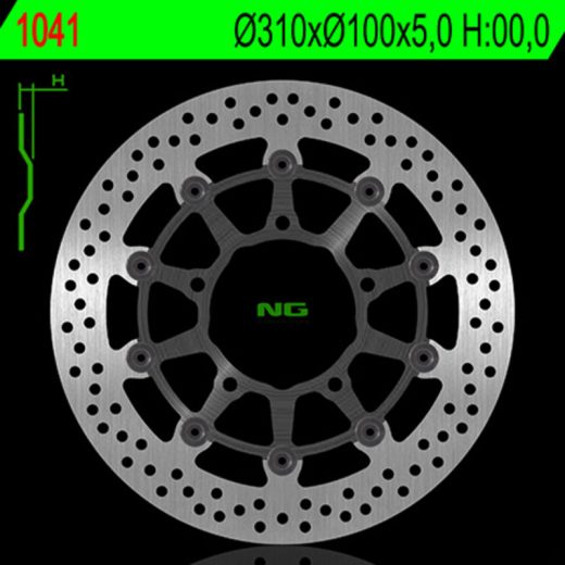 Disco de freno NG BRAKES redondo flotante
