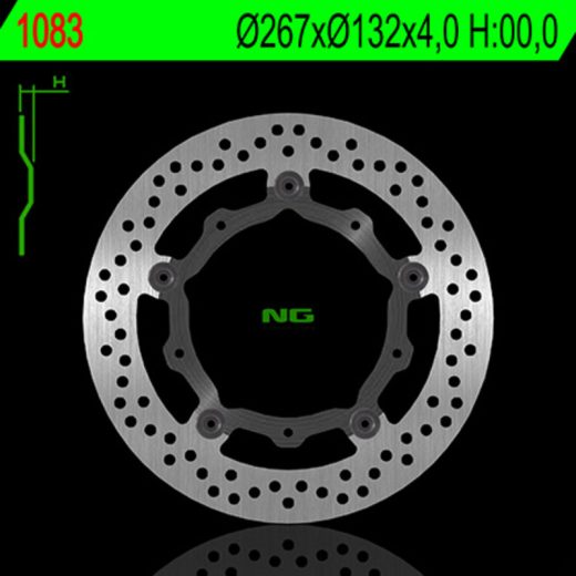 Disco de freno NG BRAKES redondo flotante