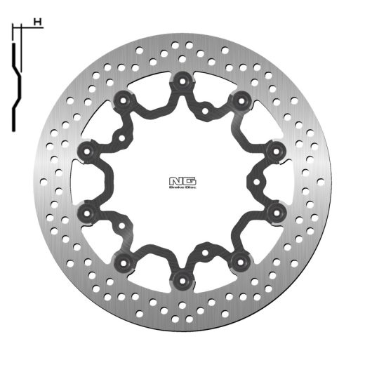 Disco de freno NG BRAKES redondo flotante - Oversize