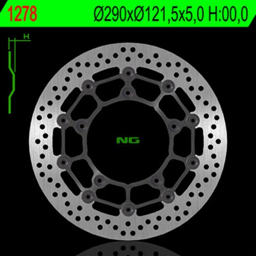 Disco de freno NG BRAKES redondo flotante
