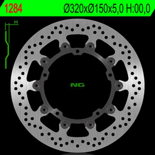 Disco de freno NG BRAKES redondo flotante