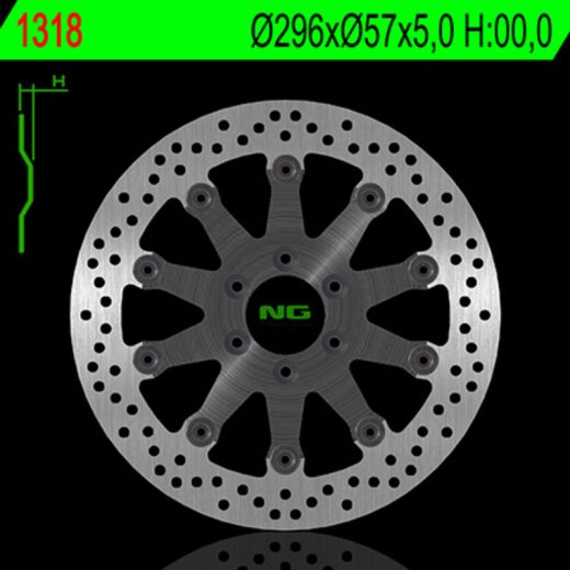 Disco de freno NG BRAKES redondo flotante