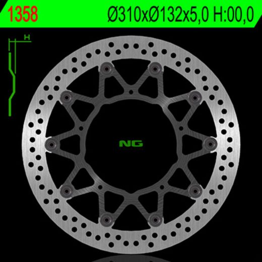 Disco de freno NG BRAKES redondo flotante