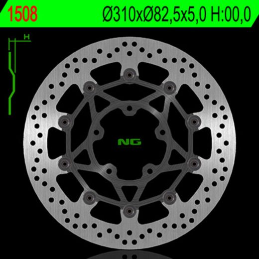 Disco de freno NG BRAKES redondo flotante