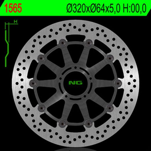 Disco de freno NG BRAKES redondo fijo