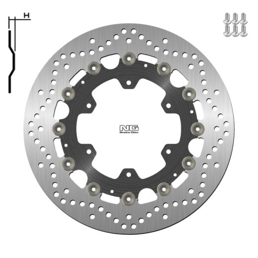 Disco de freno NG BRAKES redondo flotante