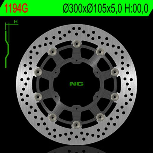 Disco de freno NG BRAKES redondo flotante