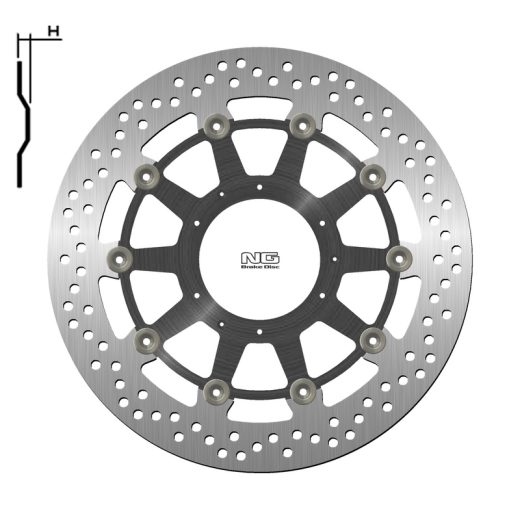 Disco de freno NG BRAKES redondo flotante