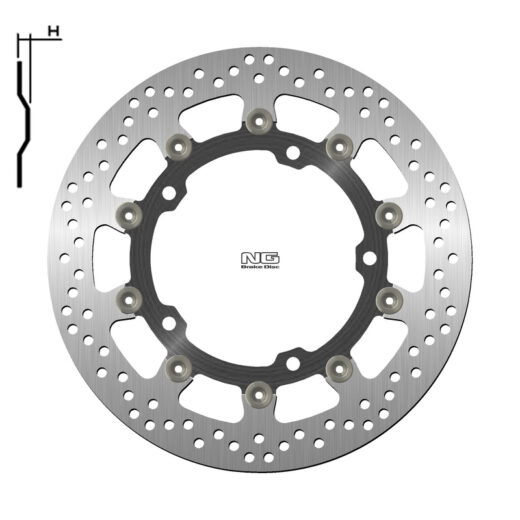 Disco de freno NG BRAKES redondo flotante