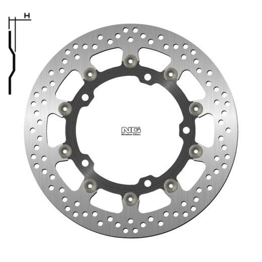 Disco de freno NG BRAKES redondo flotante