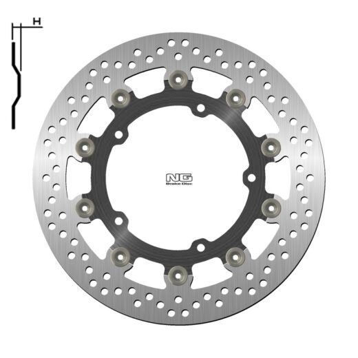Disco de freno NG BRAKES redondo flotante