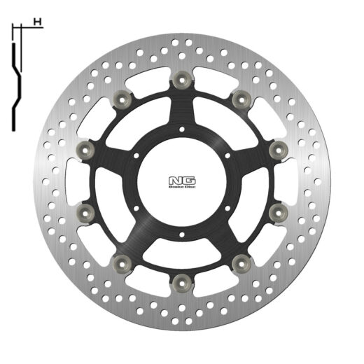 Disco de freno NG BRAKES redondo flotante