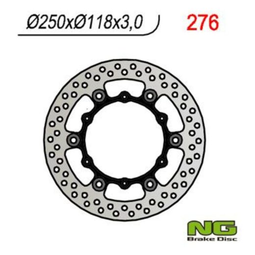 Disco de freno NG BRAKES redondo flotante