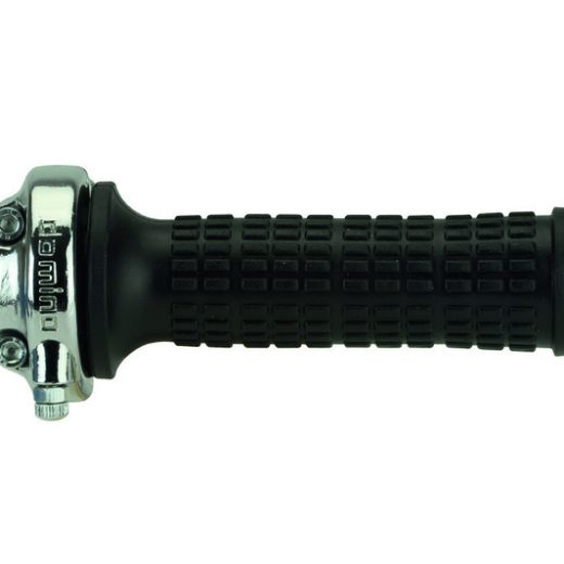 Acelerador vintage cromado Domino Lario 0346.03 + puños