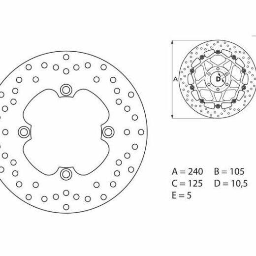 BREMB BRAKE DISC ORO SERIE