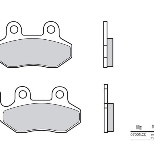 BREMB BRAKE PADS CARBON CERAMIC