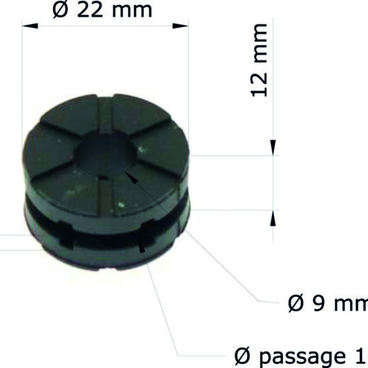 Silentblock TOURMAX - Rueda trasera Honda CBF1000 06-07/GB 80106-382-770 (set de 10)