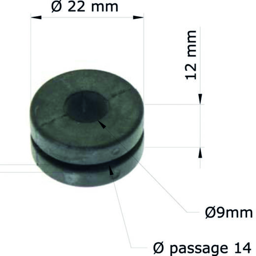 Silentblock TOURMAX - Honda XR400R 96-02/Faro 17245-107-010 GRM-120/10 (set de 10)