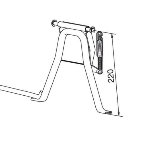 Caballete central completo 12''/14'' BUZZETTI