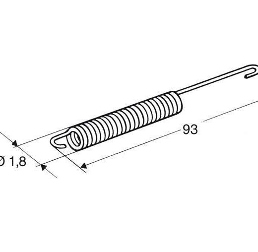 Muelle para caballete lateral BUZZETTI