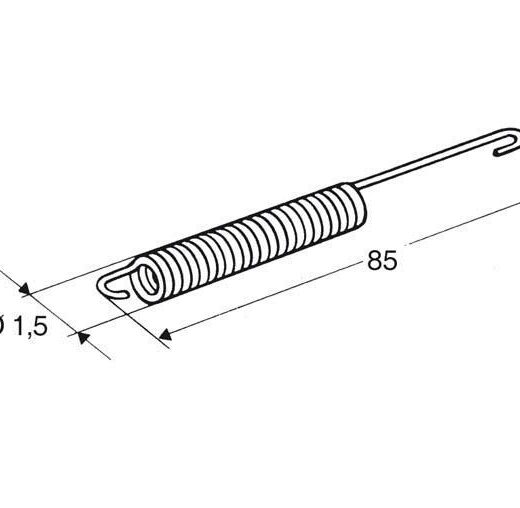 Muelle para caballete lateral /motor Minarelli BUZZETTI