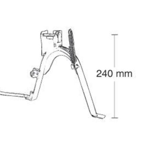 Caballete central completo rueda 12'' BUZZETTI