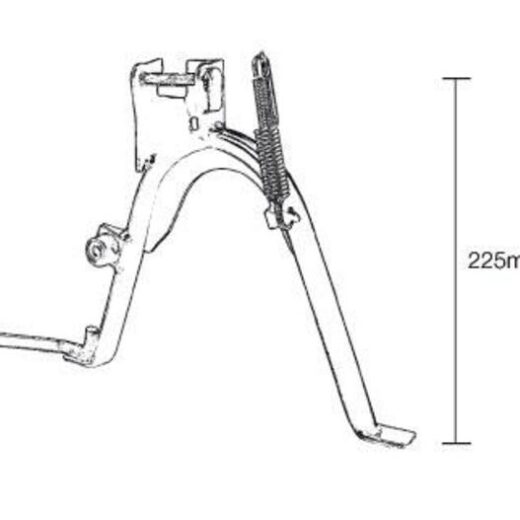Caballete central completo BUZZETTI
