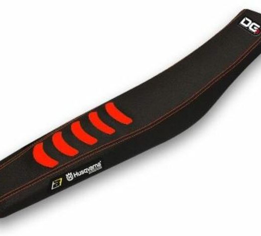 Funda de asiento Blackbird Doble agarre 3 Husqvarna negro/rojo