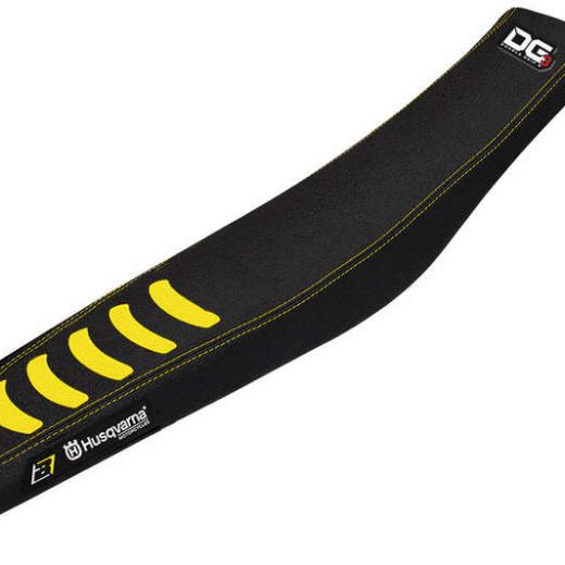 Funda de asiento Blackbird Doble agarre 3 Husqvarna negro/amarillo