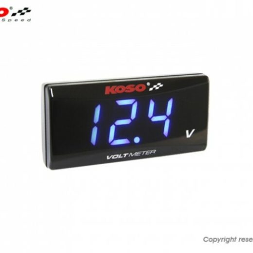 Voltímetro KOSO Super Slim azul BA024B00