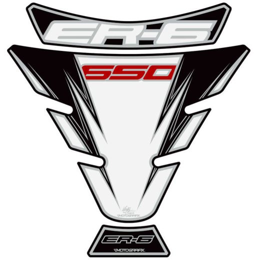Protector de depósito Motografix Kawasaki ER6F 3 pcs blanco