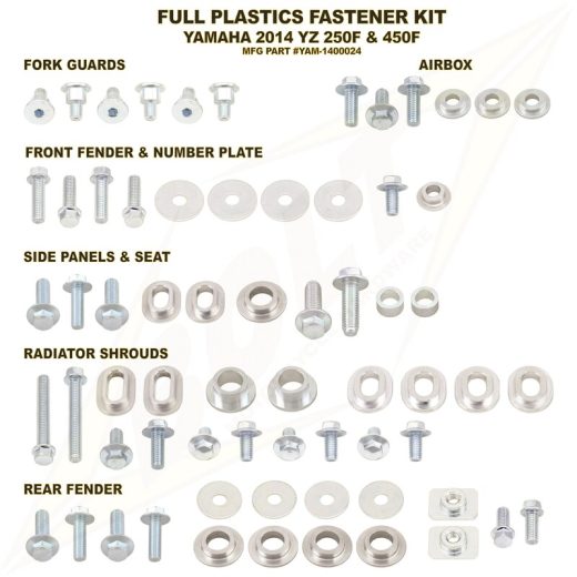 Kit BOLT tornillería de plástica Yam