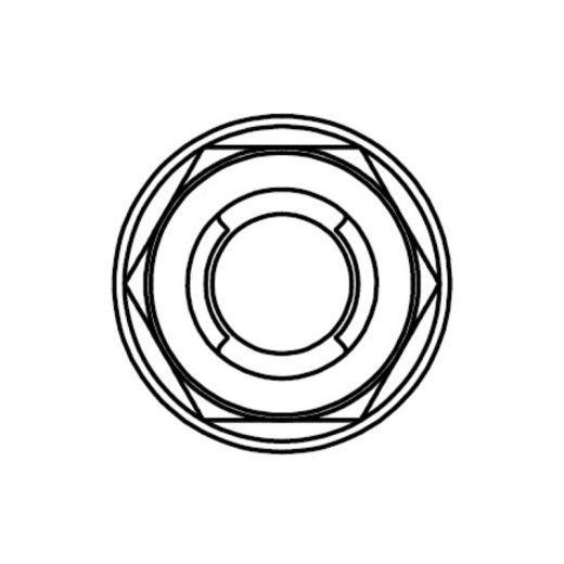 Tuerca fuji con brida BOLT M6 x 1,00 x 10mm