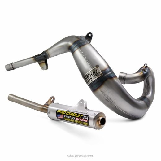 Kit PRO CIRCUIT de bufanda de escape Works + Silencioso 304 Honda CR250R