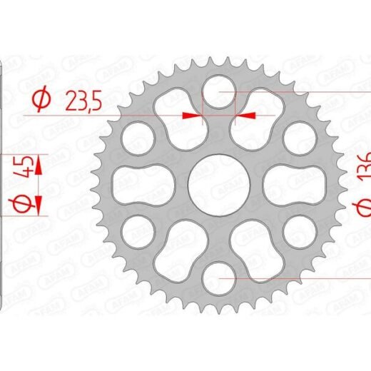 AFAM RR SPROC 428 STEEL ST 12325,