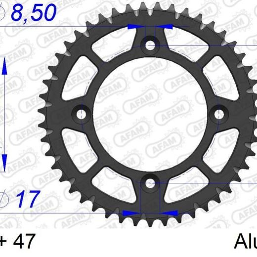 AFAM RR SPROC 420 ALU UL HA 13116,