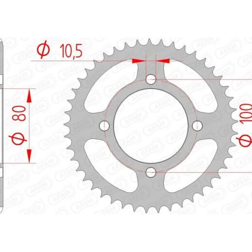 AFAM RR SPROC 428 STEEL ST 14213,