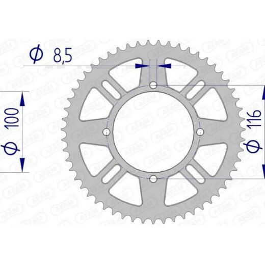 AFAM RR SPROC 420 ALU UL 17104,