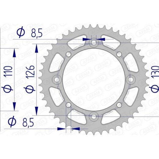 AFAM RR SPROC 420 ALU UL 17107,