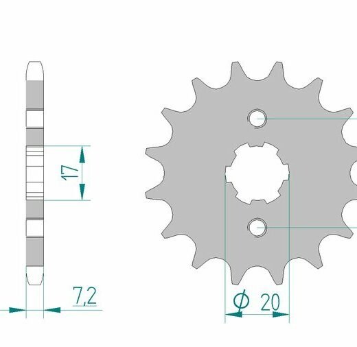 AFAM FR SPROC 428 STEEL ST 20209, 14