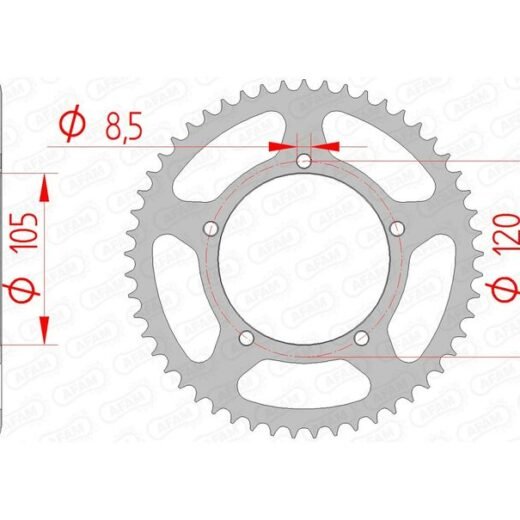 AFAM RR SPROC 420 STEEL ST 35103,
