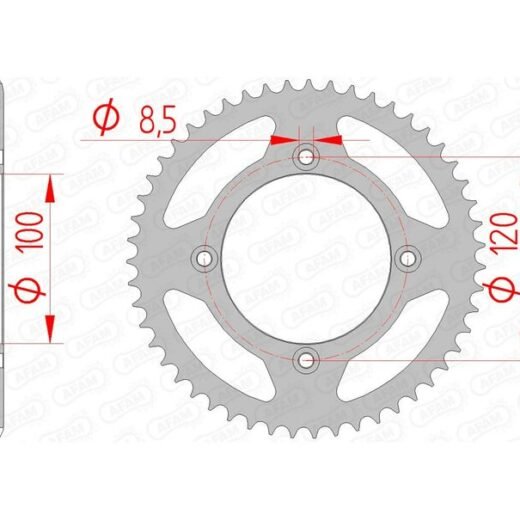 AFAM RR SPROC 420 STEEL ST 38101,