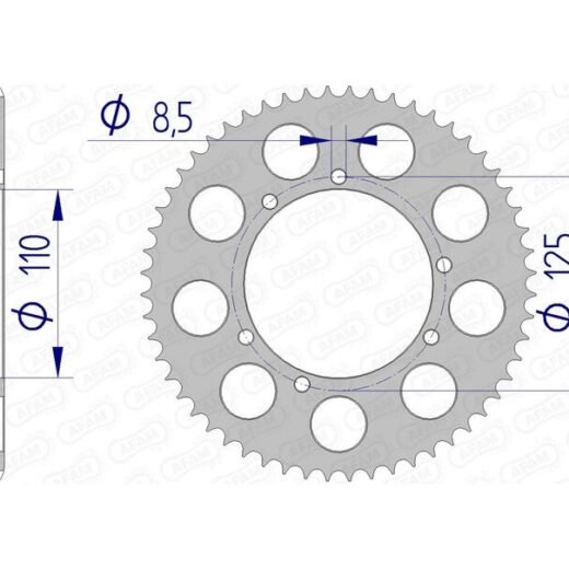 AFAM RR SPROC 428 ALU UL HA 60104,