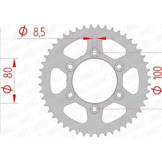 AFAM RR SPROC 420 STEEL ST 80103,