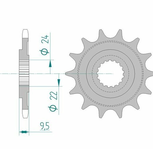 AFAM FR SPROC 520 STEEL SC 20311, 13