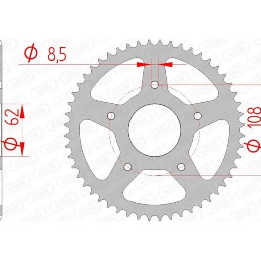 AFAM RR SPROC 420 STEEL ST 92122,