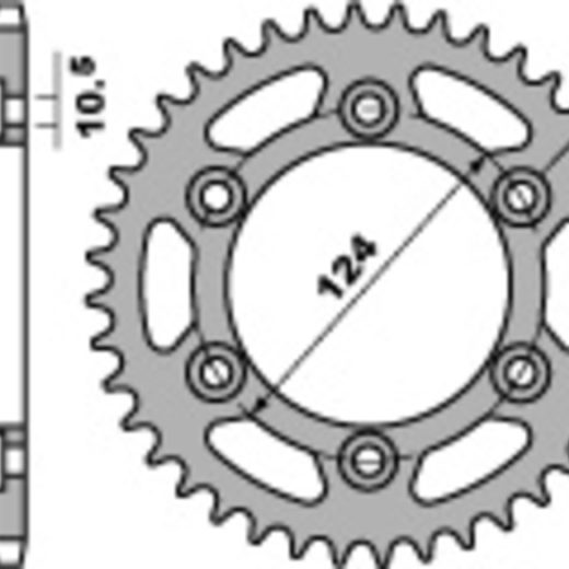 Corona PBR acero C45 estándar 1027 - 520
