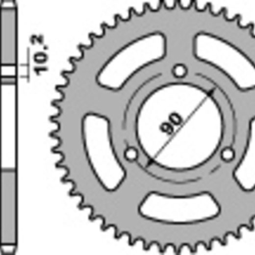 Corona PBR acero C45 estándar 239 - 420