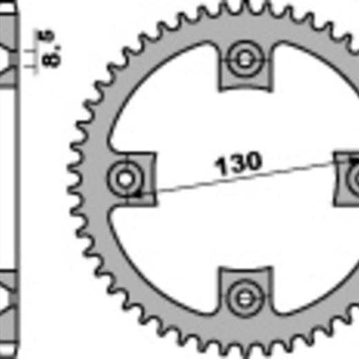 Corona PBR acero C45 estándar 4306 - 420
